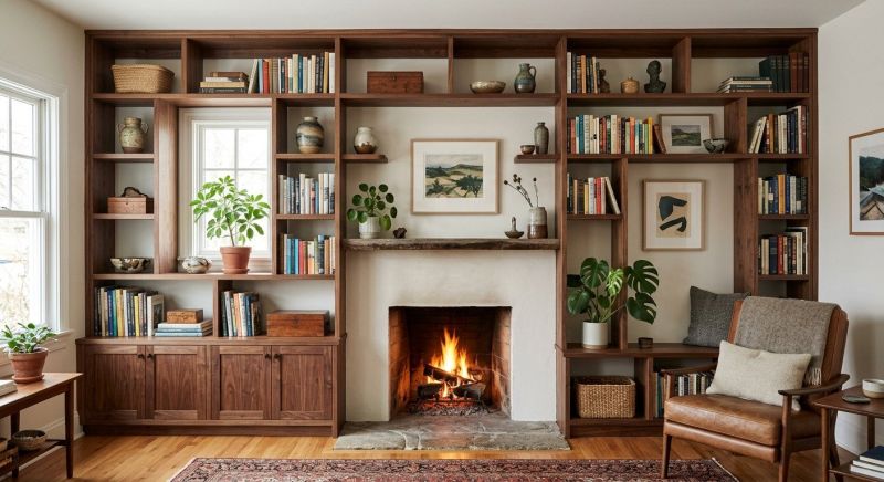 Fireplace Shelves Installation in Winston Salem, NC