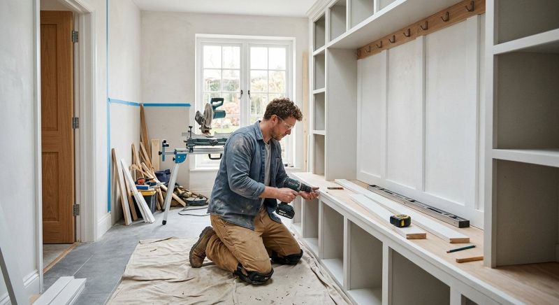 Mudroom Carpentry Installation in Woodbridge, VA